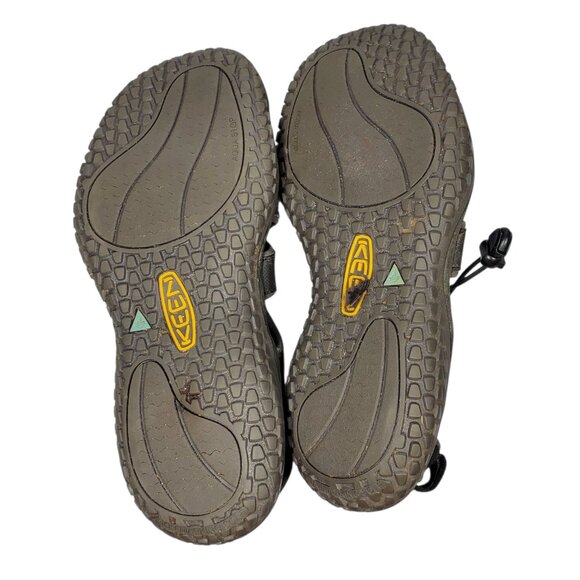 Keen SOLR Sandals Men\'s 9 Black Bungee-Cinch Non-Marking Hiking Water